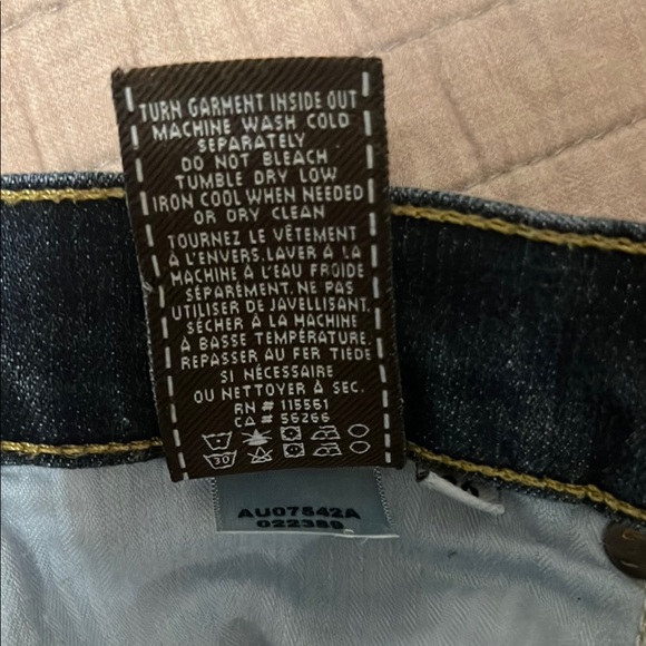 7 For All Mankind Dark Wash Bootcut Jeans - Picture 6 of 7